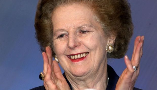 Former British Prime Minister Margaret Thatcher ap