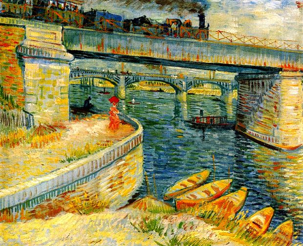 Bridges-across-the-Seine-at-Asnieres-1887